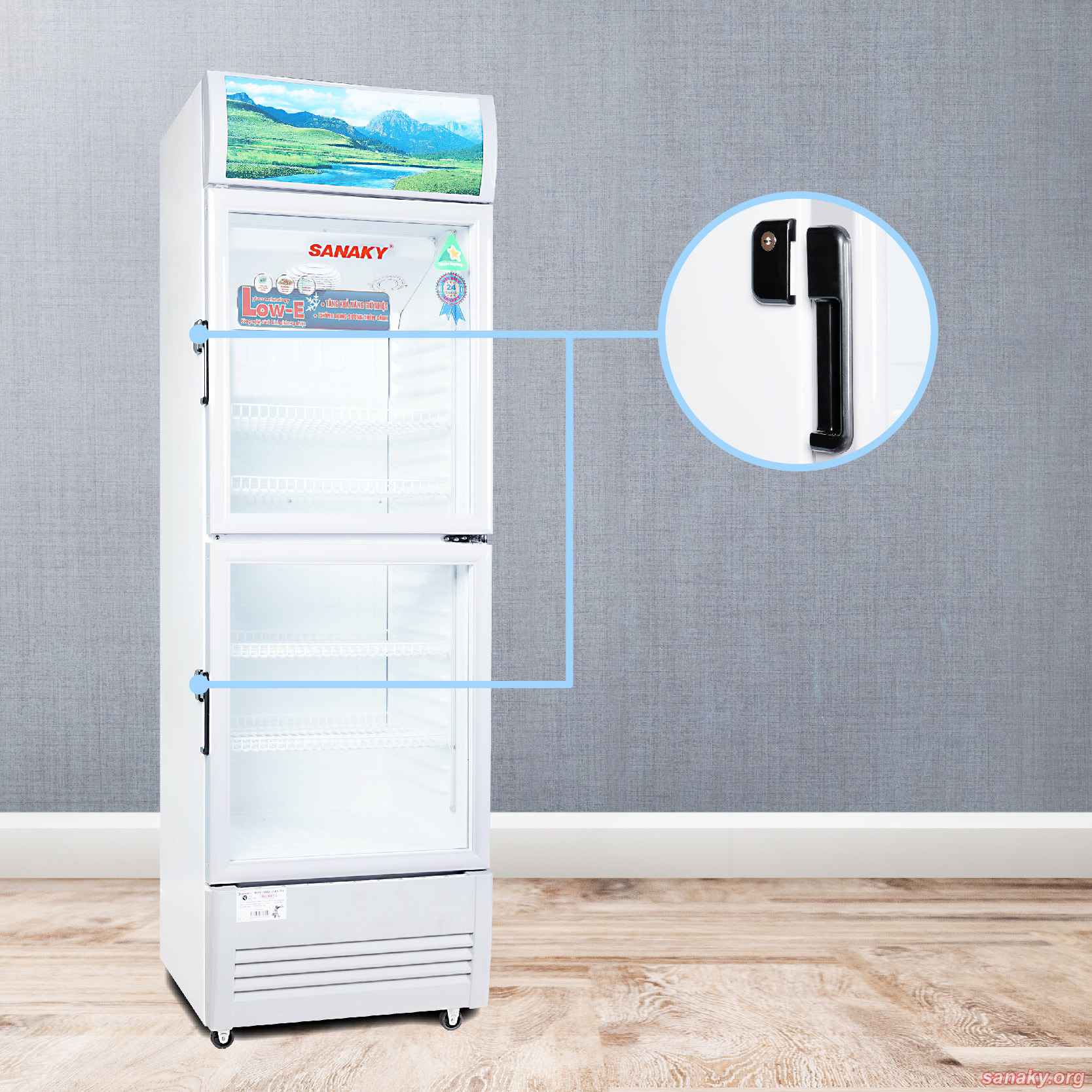 Tủ mát 2 cánh Sanaky 290/350 lít VH-358WL
